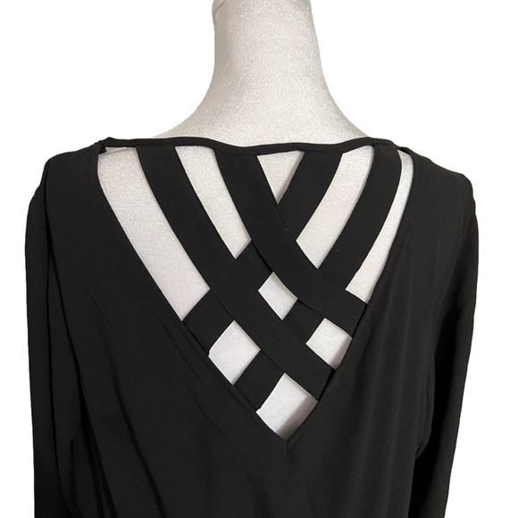 TORRID Black Skater Dress With Cut Out Strap Back Plus Size (Sz 1) - Picture 3 of 12